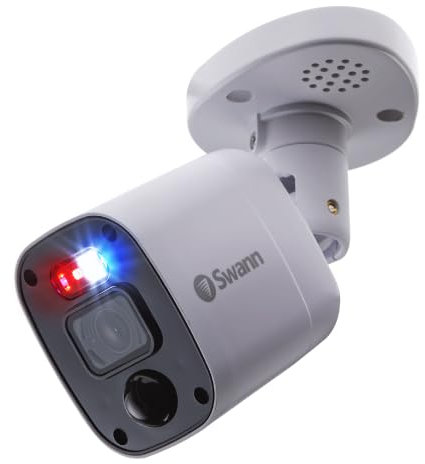 Swann Square Enforcer 4K Replacement/add on Security Camera SWPRO-4KRQ Police Style Flashing Lights
