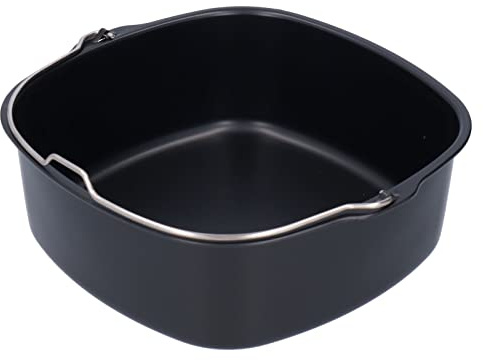 Ejoyous Airfryer-bakplåt, varmluftsfritösgryta, fritös, kakform, kakfat med non-stick-beläggning, för tillbehör