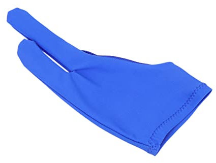 NIYANGLE 2stücke Malerhandschuhe Für Künstler Zweifingerhandschuhe Zeichenhandschuhe Aus Spandex Schweißhemmend Für Skizzieren Und Malen Tablet Blau