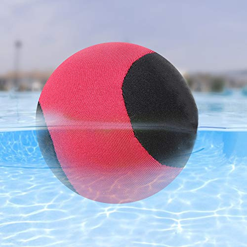 Alomejor Pelota Hinchable de Agua, Material TPR, Juguete para Aliviar el Estrés para Playa y Piscina, 6 Cm de Diámetro para Niños y Adultos (Rojo)
