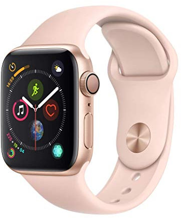 Apple Watch Series 4 40mm (GPS) - Aluminiumgehäuse Gold Sandrosa Sportarmband (Generalüberholt)