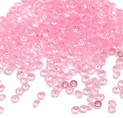 1000 pezzi - Cristalli decorativi in acrilico, diamanti 4mm, glitter, decorazione da spargere, decorazione da tavolo, brillanti, pietre decorative, confetti, diamanti per decorazioni fai-da-te