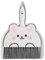 LHLZNB Mini Dustpan and Brush Set, Small Broom and Dustpan Cleaning Set Portable Table Top Brush Set Dining Table Crumb Sweeper Cleaning Tools with Soft Bristles Sweeper Dust (rabbit)