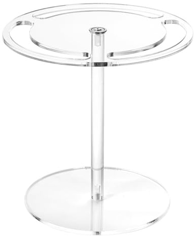 Ieron Soporte para Gafas de Sol, Transparente, Giratorio de 360 Grados, Soporte de exhibición para Gafas, Adecuado para Escritorio de Oficina, tocador y Escritorio