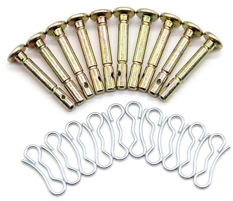 Confezione da 20 pezzi di ricambio per spazzaneve con perno di taglio e coppiglia per una rimozione efficiente della neve per spazzaneve