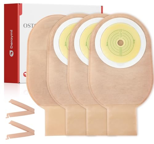 Sacchetti per colostomia da 30 pacchetti, forniture per l'osteomia a un pezzo con chiusura per la cura della stomia dell'ileostomia Colostomia urostomia, 64 mm Max