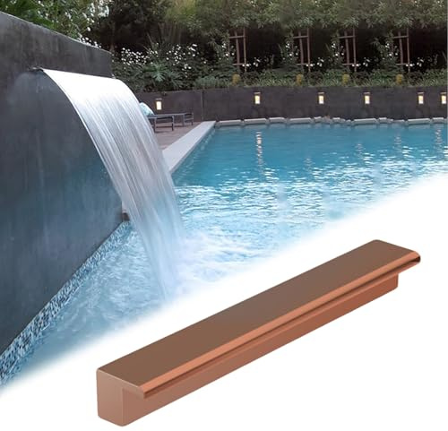 112 cm brons väggfontän med flöde 20 cm till 213 cm perfekt för snörning spa uteplats pool och dammdekor perfekt utomhusvattenfunktion och vattenfallsfiltersystem