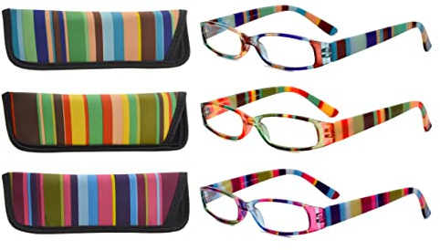 Eyekepper 3 Pack Ladies occhiali da lettura per le donne dei lettori più piccoli +2.50