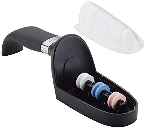 Anolon 47998 AlwaysSharp Kitchen Universal Knife Sharpening for Straight Blade Knives, 9 Inch, Black