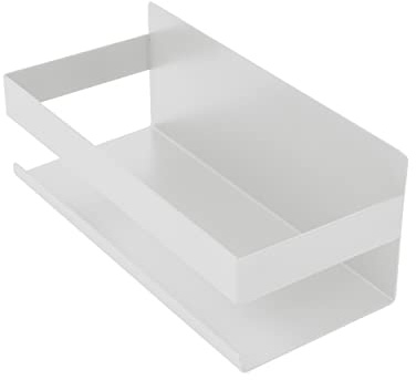 INOXLM Mensola Doccia, Autoadesivo Mensole Bagno Angolare Organizzatore, Mensola Cucina, Mensola per Cucina, Porta Spezie (Bianco)