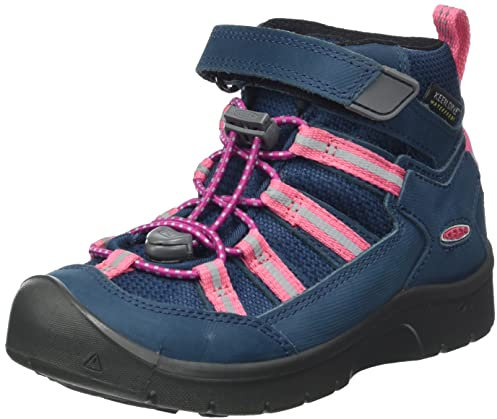 KEEN Jungen Unisex Kinder Hikeport 2 Sport Mid Waterproof Wanderstiefel, Blue Wing Teal/Fruit Dove, 29 EU
