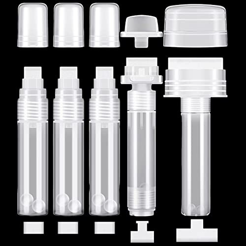 runrayay Lot de 10 marqueurs Graffiti Rechargeables, kit de Peinture Murale avec 5 stylos de retouche vides et 5 têtes de Stylo de Rechange.