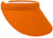 Lipodo Damen Visor - Sport Cap mit Schirm in One Size (54-60 cm) - unifarbene Sonnenblende aus 100% Baumwolle mit Frotteeband - Sonnencap Frauen Golf, Tennis oder Freizeit - Sommer orange One Size