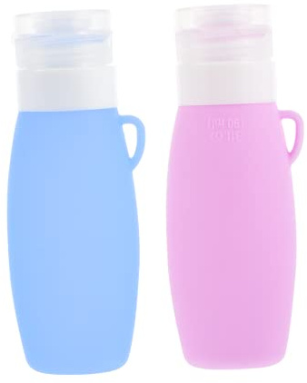 FRCOLOR Botellas De Silicona Para Viaje Dispensadores Rellenables De Loción y Champú Para Cosméticos y Artículos De Higiene Personal