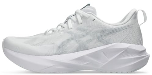 ASICS Women's NOVABLAST 5 Running Shoes, 7.5, White/Piedmont Grey