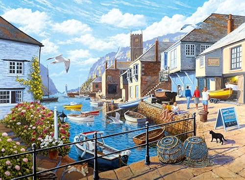 Ravensburger Tranquil Harbour 500 Piece Jigsaw Puzzle for Adults and Kids Age 10 Years Up