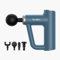 TERRAILLON - FITNESS MASSAGER - Pistolet massage musculaire multizones, 6 vitesses de massage 1800-3200 RPM, Soulage et détend les muscles, récupération musculaire, 4 embouts, USB-C. Bleu