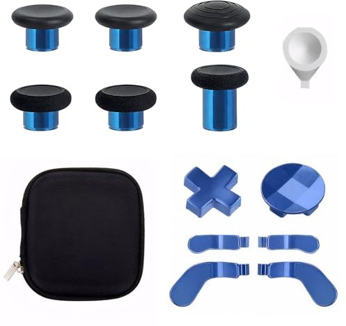 【Ausverkauf】 13-in-1-Metall-Thumbsticks für Xbox Elite Controller Series 2 Zubehör: 6 Joysticks, 4 Paddles, 2 D-Pads, 1 Einstellwerkzeug (Blau)