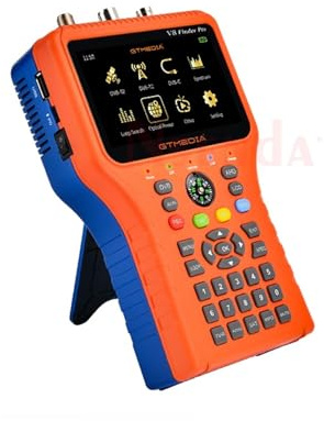 V8 Sat Finder Pro 2 HD DVB-T2 Satellitsignal Satfinder DVB-S2X/S2/S/T2/T/C Automatisk beräkning av vinkel AZ, EL for ACM IKS(V8 Finder Pro)