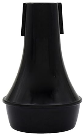 Keenso Silenciador de Trompeta ABS Mini Sordina de Práctica Recta 9,7 X 6,2 X 2,8 Cm Silenciador Negro Ligero de 28 G para Trompetistas Práctica en Casa Ensayo Preparación de Conciertos (BLACK)