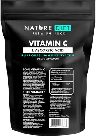 Nature Diet - Vitamin C 500 g | Pulver | L-Ascorbinsäure | Antioxidans