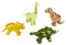 Theo Klein 85 Early Steps Magnet-Dino-Puzzle für 4 Dinos I Triceratops, T-Rex, Stegosaurus und Brachiosaurus als Magnetspielzeug I Zum Greifen und lustigen Kombinieren I Spielzeug für Kinder ab 1 Jahr