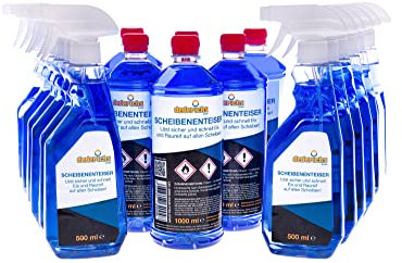 dederichs SmallParts Dederichs Scheibenenteiser 6 Liter inkl. Nachfüllflasche 6 Liter, sekundenschnelles enteisen von Scheiben einfach ohne kratzen,klare Sache & klare Sicht,18-teiliges Set