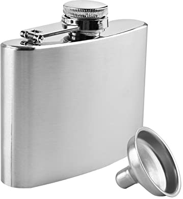 Hip Flasks for Liquor, Stainless Steel Flask with Funnel