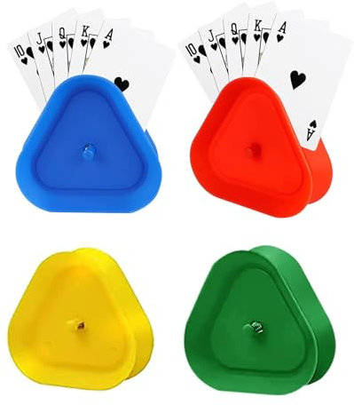 Mrchen Spielkartenhalter, 4 Stück Kartenhalter Spielkarten, Kinder Kartenhalter, Spielkartenhalter Kinder, Kartenhalter Kinder Geeignet für Kinder, Erwachsene, Senioren