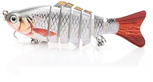 Comcapy Affondamento Wobblers for luccio 8cm / 10cm Swimbait Esche snodate for la Pesca Esche Artificiali Hard Crankbaits Fishing Lure Tackle (Color : 10cm 15g D-4)