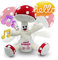 FUNGI Frankie Interactive Plush Toy with Sounds, Repeat What You Say Talking Toys, Musical Dancing Plushie Mushroom, Early Development Activity Toy, Gift for Kids Toys for Ages 3+, White & Red