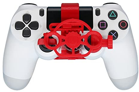 Controller di gioco 3D Mini volante sostituzione per PS4 gioco da corsa accessori (Giallo)