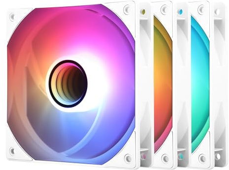 Thermalright TL-C12W-S V3 - Ventilador de CPU ARGB de 120 mm con efecto de luz de espejo ARGB, ventilador silencioso PCPWM de 1500 rpm, ventilador ARGB blanco con refrigeración de CPU (ventilador de