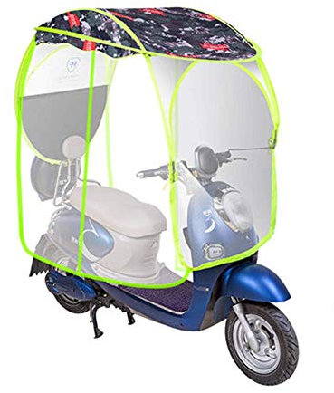 Parapluie solaire électrique pliable pour vélo, couverture de pluie imperméable pour moto universelle, batterie étanche, auvent de voiture