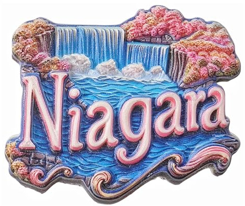 Niagara Falls Canada 3D Fridge Magnet Souvenir Gift,Resin Handmade Niagara Refrigerator Magnet Home & Kitchen Decoration Collection