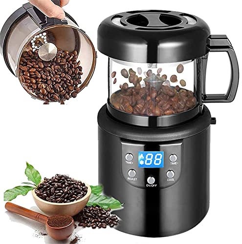 PUFAHAU Macchina per tostare Il caffè, Macchina per Cottura e Raffreddamento 2 in 1, Macchina per tostare i Chicchi di caffè elettrica Senza Fumo, Piccoli tostatori Automatici ad