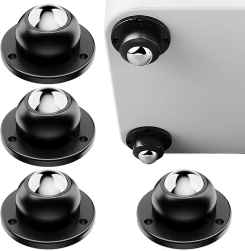 Rotelle per Spostare Mobili, 4 Pezzi Piccoli Elettrodomestici Rotelle, Ruote per Spostare Mobili, Universali in Acciaio Rotelle per Mobili Piccole, per Spazzatura Fai Da Te