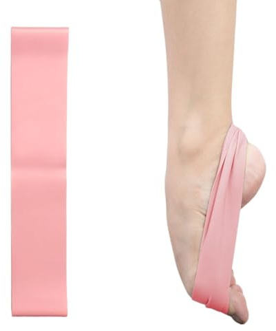 UEIOAVL Fasce elastiche per il balletto, 1 fascia elastica per il collo del piede in lattice (rosa)