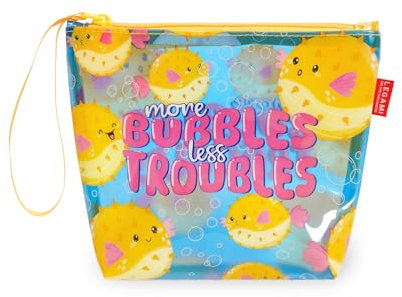 LEGAMI Damen Pochette Mare Strandtasche, Blau