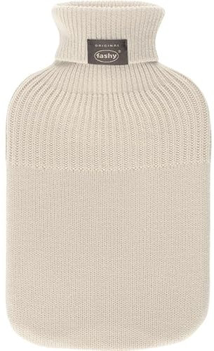 Fashy Bouillotte 2,0 l avec housse en tricot, beige