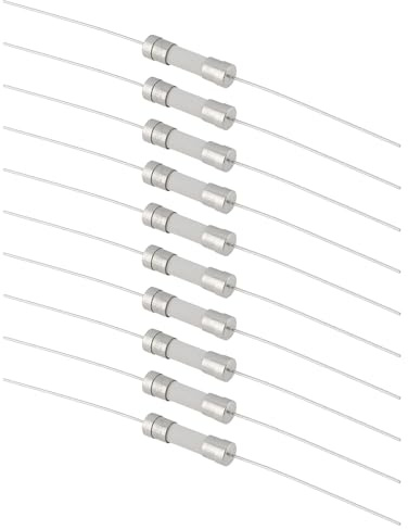 Create idea 10 Pezzi Fusibile A Cartuccia Con Tubo Di Vetro A Rottura Lenta 4A 250 V CA Con Terminali Radiali per Schede di Controllo Driver Motore