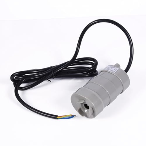 Mini bomba de agua sumergible, DC 12V 23W Fuente vertical Accesorios de acuario para la fuente de estanque de acuarios Hydroponics (1,5m línea negra desnuda)