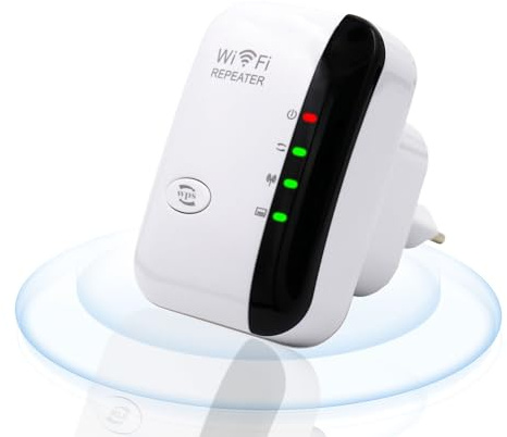 Newest WiFi Extender, WiFi Booster, WiFi Repeater – Covers Up to 4500 Sq.ft for 50+ Devices, Long-Range Amplifier with Ethernet Port, Quick 1-Key Setup, Home Signal Booster, Alexa Compatible, UK Plug,