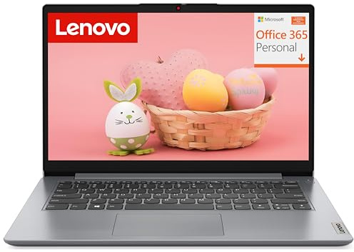 Lenovo Ideapad Laptop Ultrabook 2026 para el hogar y la empresa, Microsoft Office 365, Copilot AI, SSD de 128 GB, disco duro externo de 500 GB, 8 GB de RAM, Intel Multi-Core, carga rápida