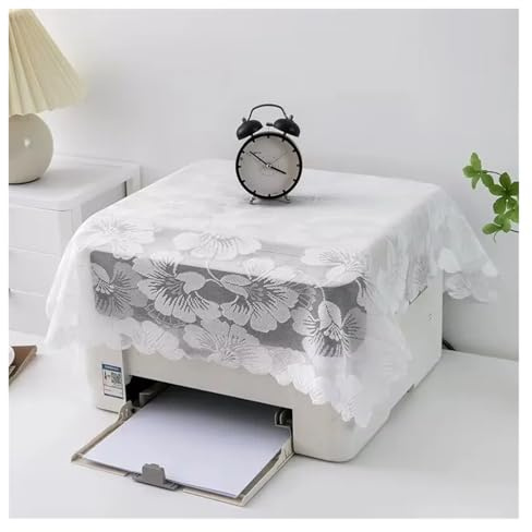 Zymjzbetic Skrivarfodral dammtät duk för skrivare, spetsduk för heminredning, kopieringsskydd, multifunktionell för faxmaskin(färg3,90 x 90 cm)