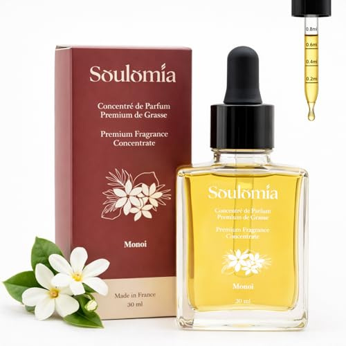 Concentrato di Profumo Fiore di Cotone 30 ml - Profumo di Grassa - Senza ftalati - Vegano - Qualità Premium per Candele, Fondenti, Saponi e Diffusori DIY (Monoï)