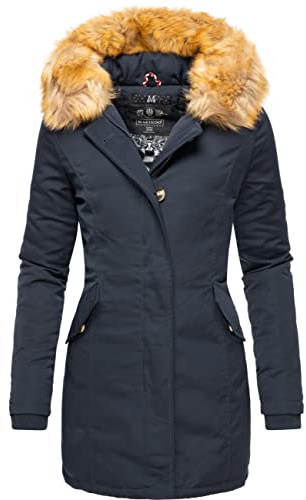 Marikoo Karmaa Cappotto Invernale da Donna XS-5XL Blu XS
