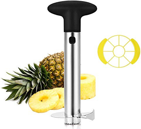 1 pelapatate per frutta e ananas, togli torsolo, in acciaio inox 304, facile da usare e da pulire.
