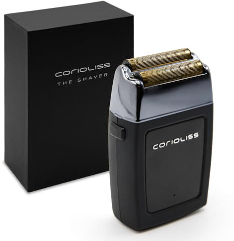 Corioliss The Shaver | Rasoio Elettrico Professionale | Lame in Titanio | Rasatura Precisa Uomo | Barba e Testa | Ricaricabile | Batteria 1,5 ore di utilizzo