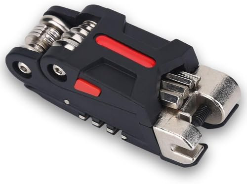 CYSFETENA 16 in 1 Fahrrad Multitool Werkzeug,Multitool Fahrradwerkzeug für unterwegs,Fahrradwerkzeug Set mit Schlüsselsätzen Schraubendrehern Speichenschlüsseln Abziehzangen